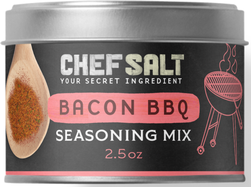 Chef Salt spice mix packaging with window