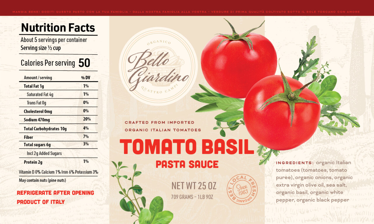 Pasta sauce label design • Sustainable Packaging & Branding Designer ...