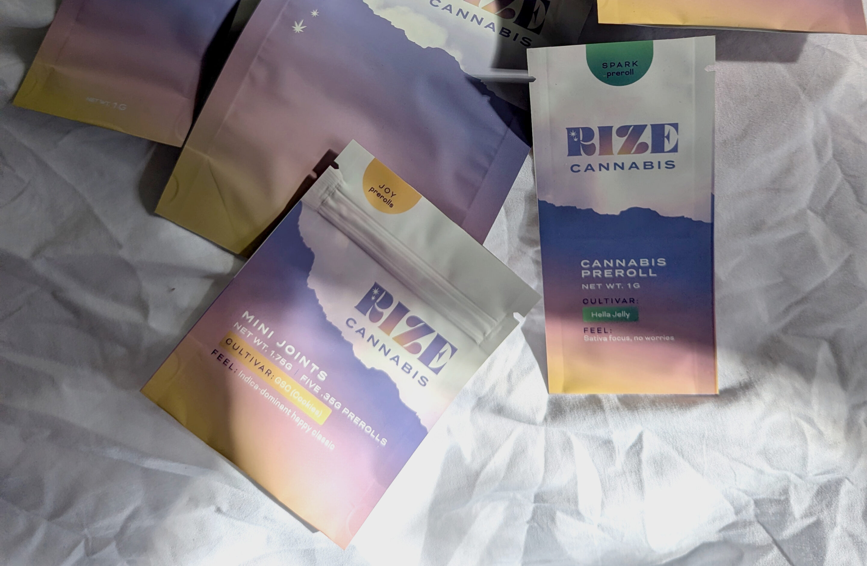 Final packaging, Rize Cannabis company