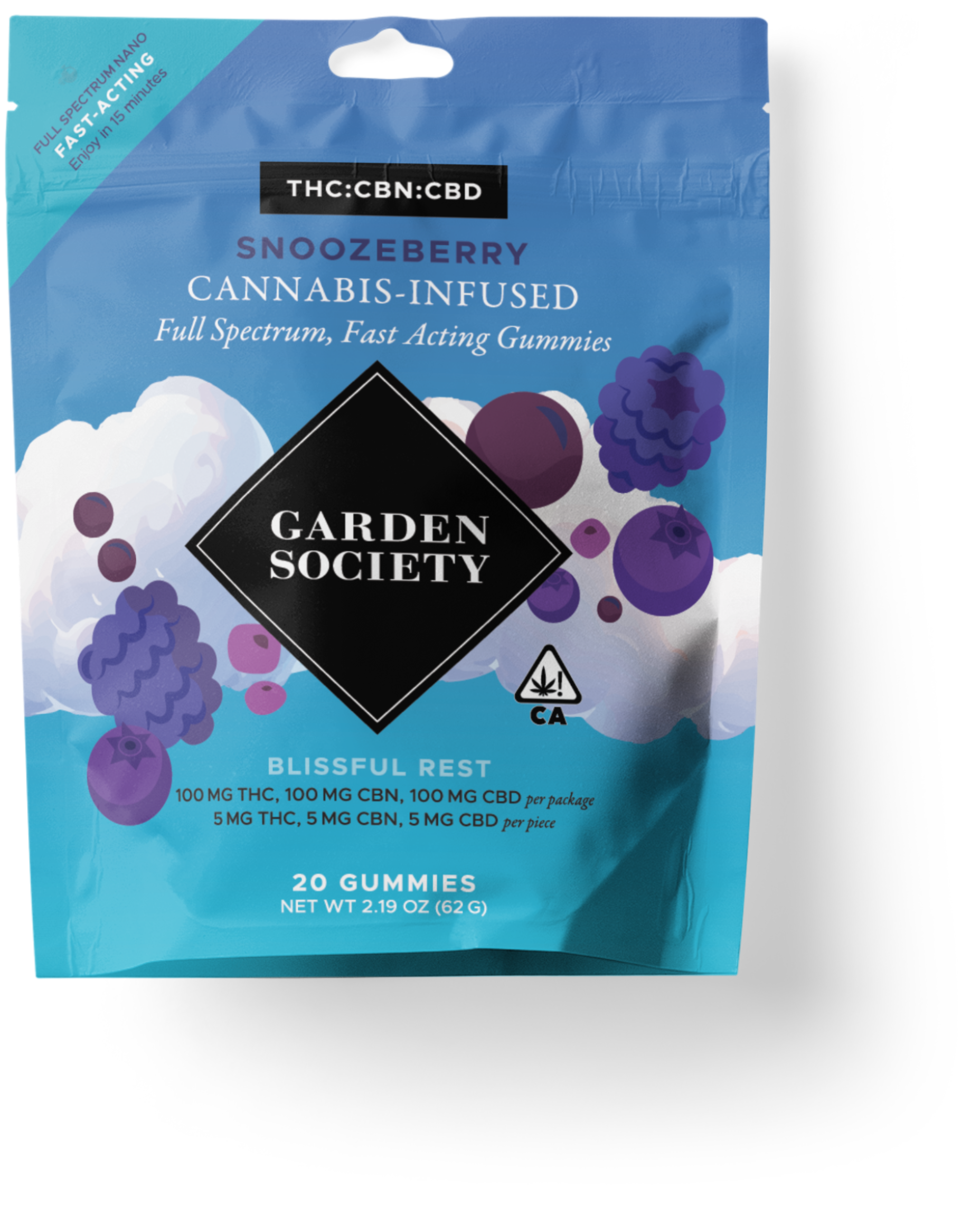 Garden Society gummies Snoozeberry CBN