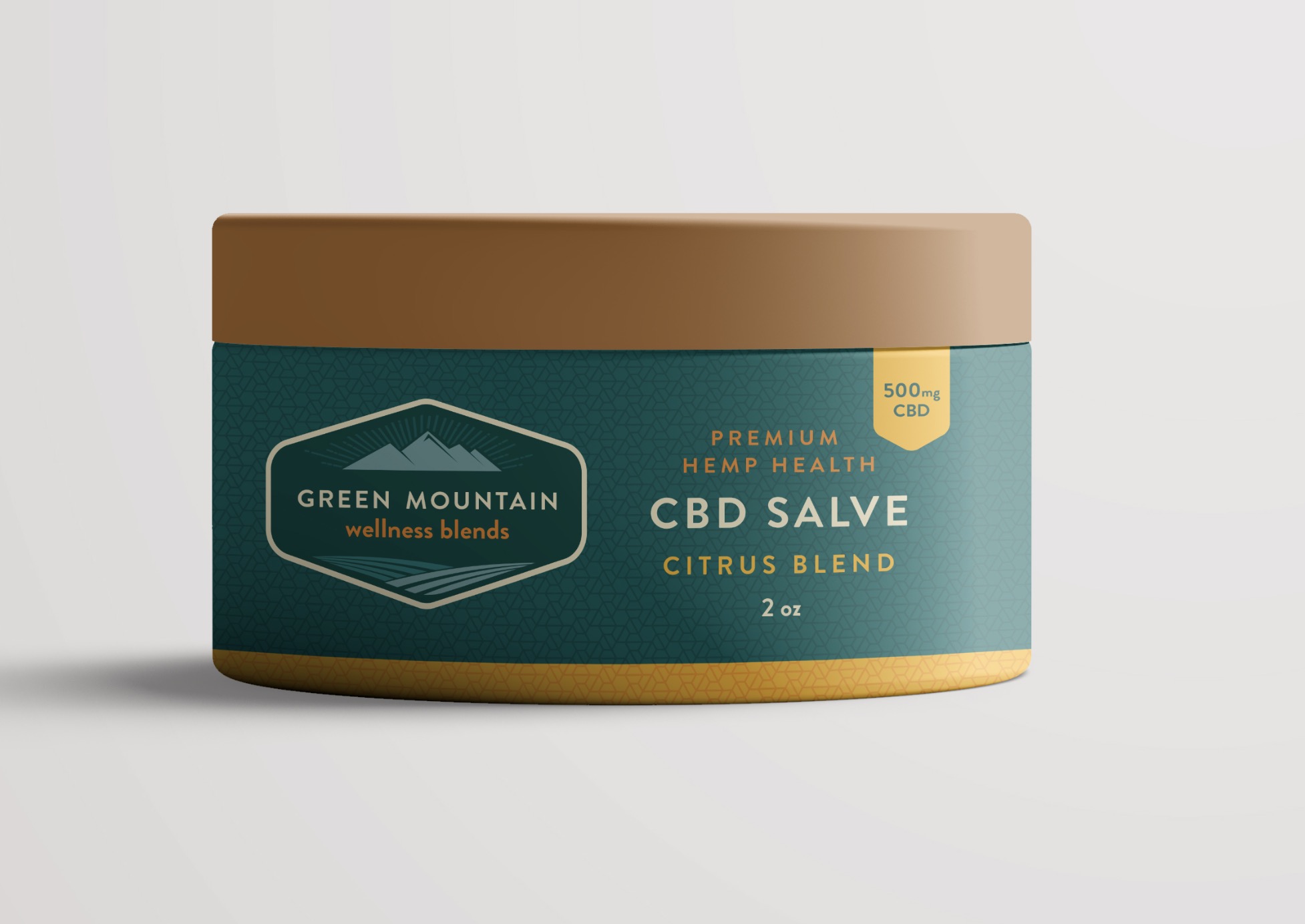 CBD salve label design